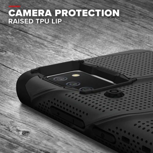 Etui ZIZO BOLT Series Samsung Galaxy A02S + szkło (czarny)