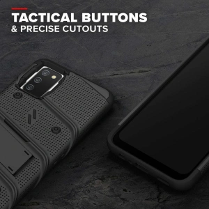 Hurtownia GSM - Etui ZIZO BOLT Series Samsung Galaxy A02S + sklo (černé) - ZIZ090BLK - {ean13} - Hurt