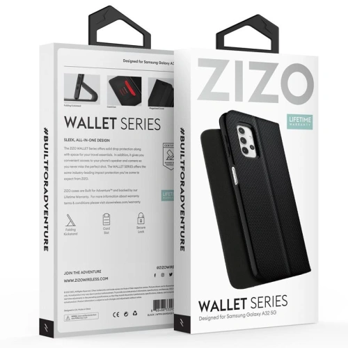 Etui ZIZO WALLET Series Samsung Galaxy A32 5G (czarny)