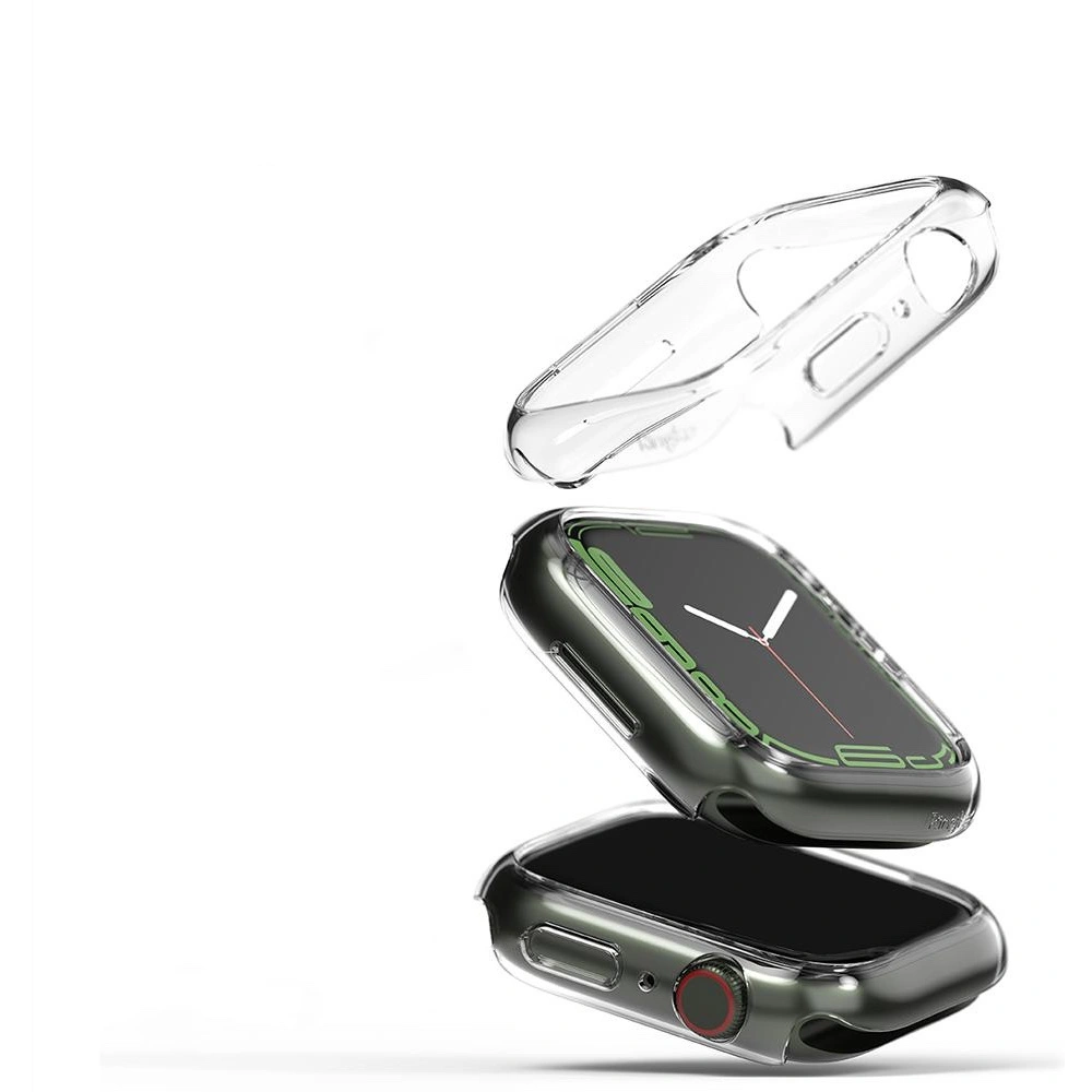 Wholesale Case cover Ringke Slim Apple Watch 4/5/6/7/8/9/SE 44/45mm Clear + Matte Black [2 PACK] - RGK1526CLMBL - {ean13} - Hurt
