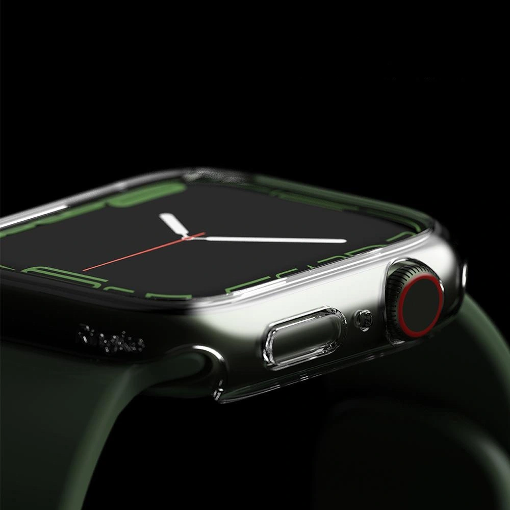 Hurtownia GSM - Etui nakládka Ringke Slim Apple Watch 4/5/6/7/8/9/SE 44/45mm Clear + Deep Green [2 PACK] - RGK1528CLGRN - {ean13} - Hurt