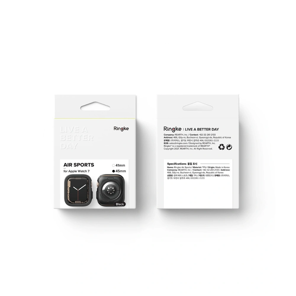 Hurtownia GSM - Etui Ringke Air Sports Apple Watch 4/5/6/7/8/9/SE 44/45mm Negru - RGK1529BLK - {ean13} - Hurt