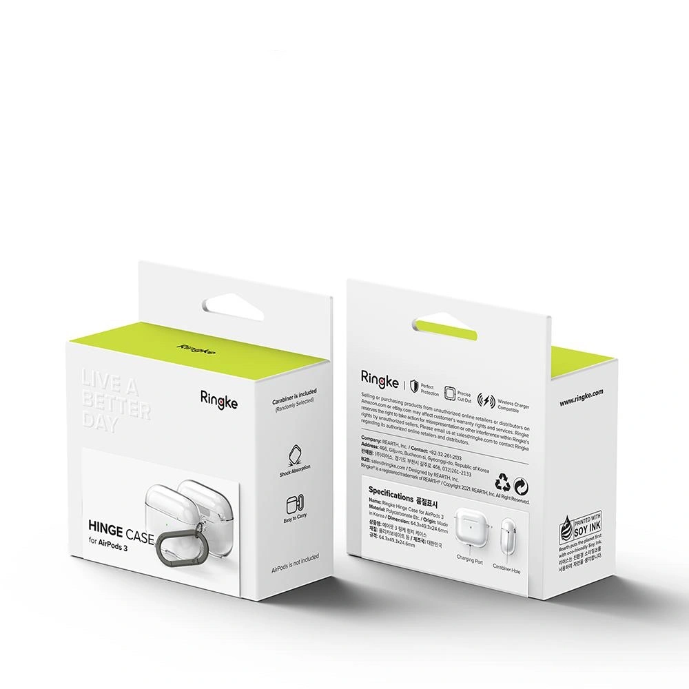 Hurtownia GSM - Etui Ringke Hinge Apple AirPods 3 Clear - RGK1532CL - {ean13} - Hurt