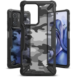 Etui Ringke Fusion-X Design Xiaomi 11T/Pro Camo (Moro) Black