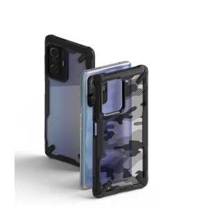 Hurtownia GSM - Etui Ringke Fusion-X Design Xiaomi 11T/Pro Camo (Moro) Black - RGK1506MBL - {ean13} - Hurt