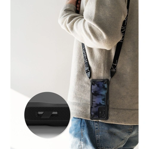 Etui Ringke Fusion-X Design Xiaomi 11T/Pro Camo (Moro) Black