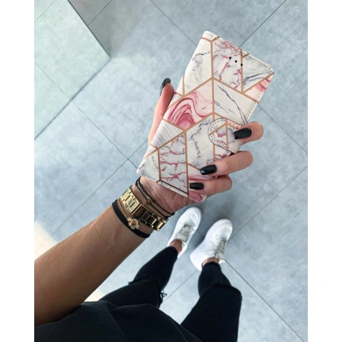 Etui Tech-Protect Wallet Samsung Galaxy S21 FE Marble