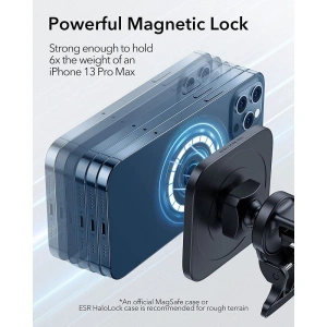 Uchwyt ESR HaloLock MagSafe Magnetic Car Mount Set Black