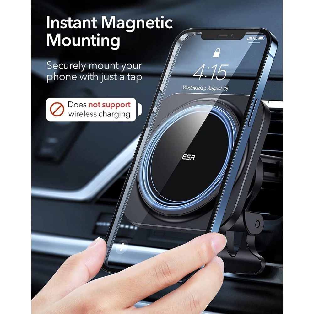 Wholesale ESR HaloLock MagSafe Magnetic Car Mount Set Black - ESR448BLK - {ean13} - Hurt
