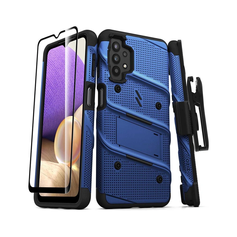Hurtownia GSM - Etui ZIZO BOLT Series Samsung Galaxy A32 5G + sklo (modré) - ZIZ093BLU - {ean13} - Hurt