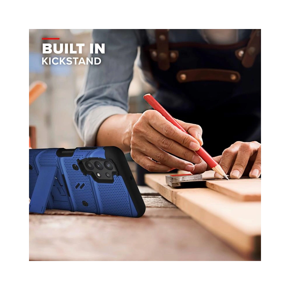 Hurtownia GSM - Etui ZIZO BOLT Series Samsung Galaxy A32 5G + sklo (modré) - ZIZ093BLU - {ean13} - Hurt