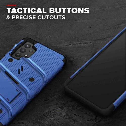 Etui ZIZO BOLT Series Samsung Galaxy A32 5G + szkło (niebieski)