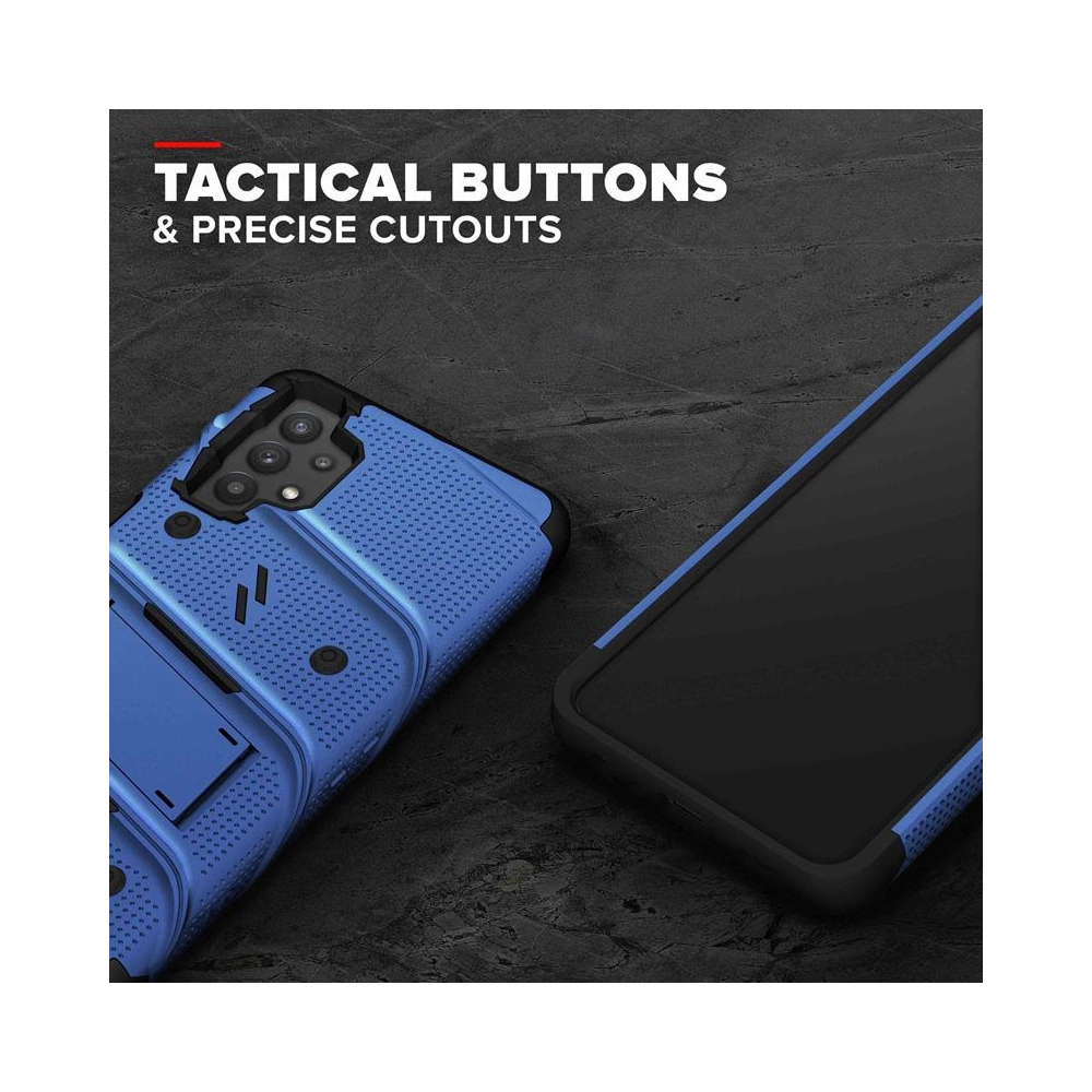 Hurtownia GSM - Etui ZIZO BOLT Series Samsung Galaxy A32 5G + sklo (modré) - ZIZ093BLU - {ean13} - Hurt