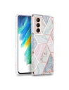 Etui Tech-Protect Marble Samsung Galaxy S21 FE Pink