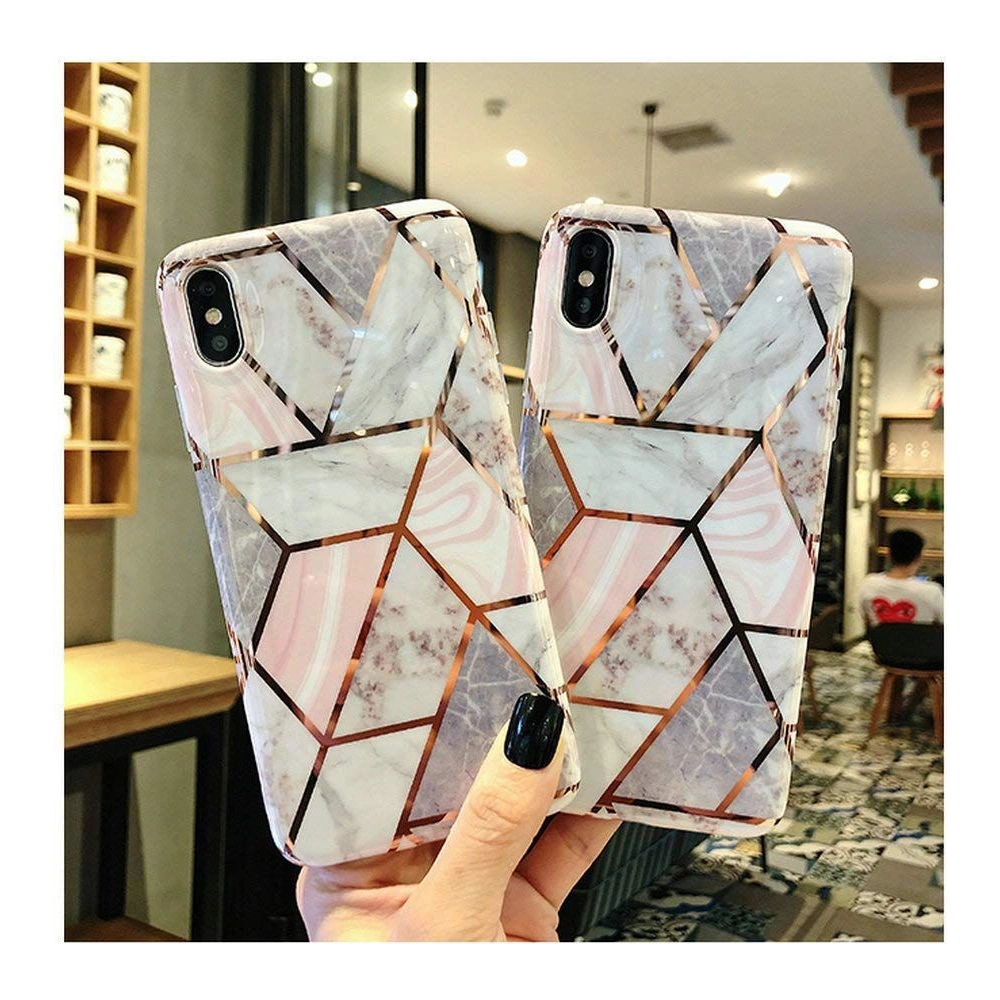 Hurtownia GSM - Etui Tech-Protect Marble Samsung Galaxy S21 FE Pink - THP799PNK - {ean13} - Hurt