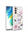 Etui Tech-Protect Floral Samsung Galaxy S21 FE White