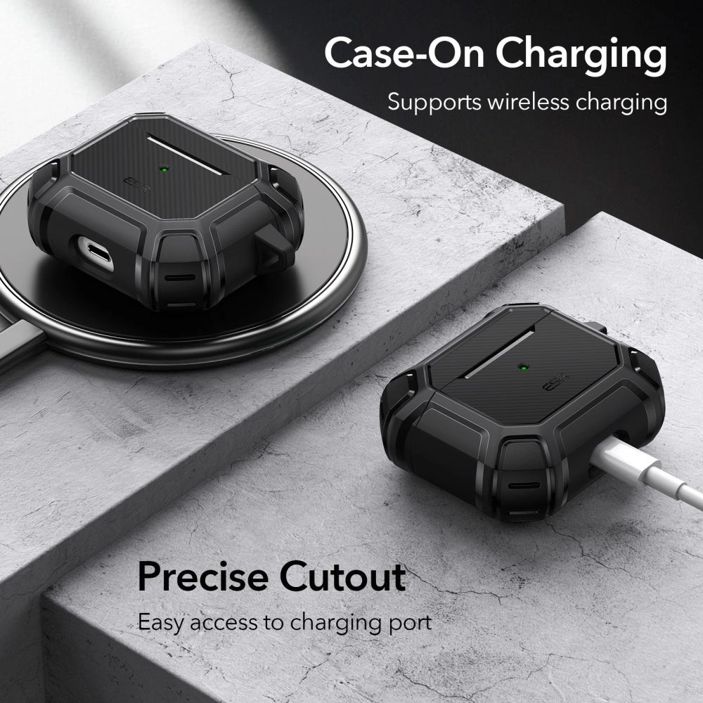 Hurtownia GSM - Etui ESR Shock Armor Apple AirPods 3 Černé - ESR449BLK - {ean13} - Hurt