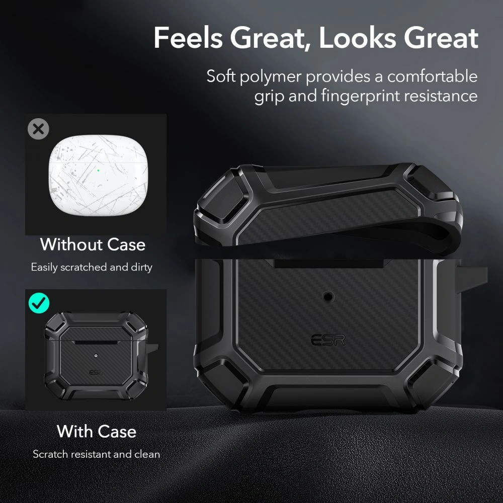Hurtownia GSM - Etui ESR Shock Armor Apple AirPods 3 Černé - ESR449BLK - {ean13} - Hurt