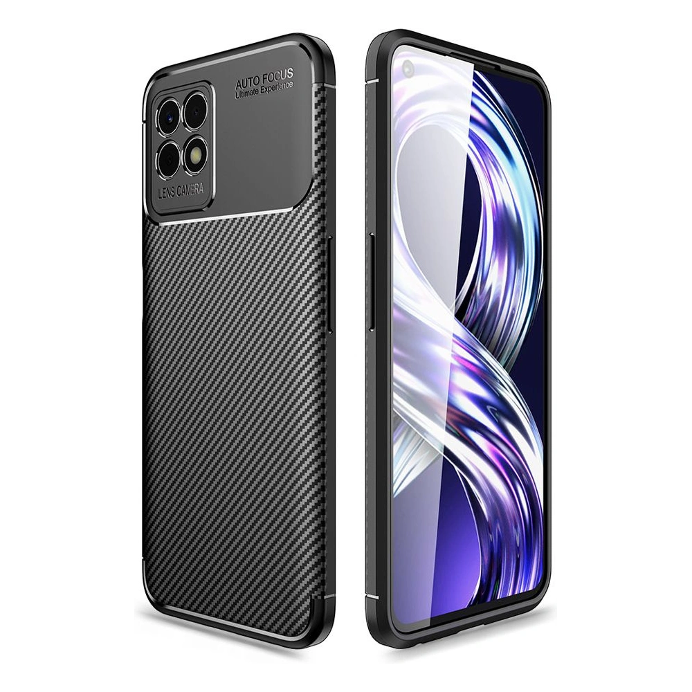 Hurtownia GSM - Etui Tech-Protect TPUCarbon Realme 8i Black - THP805BLK - {ean13} - Hurt
