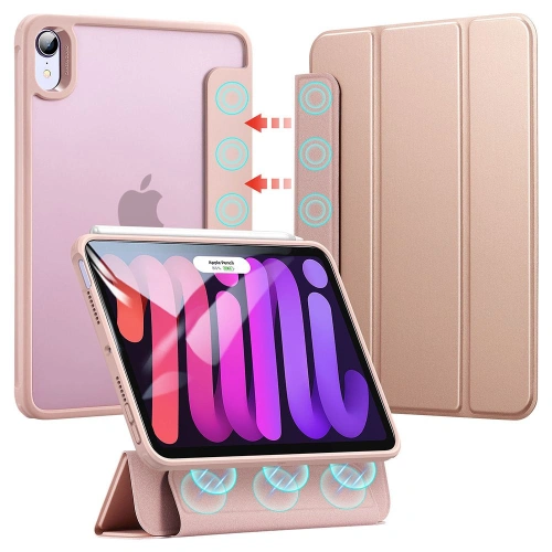Etui ESR Rebound Hybrid Apple iPad mini 2021 (6. generacji) / iPad mini 8.3" 2024 (7. generacji) Frosted Rose Gold