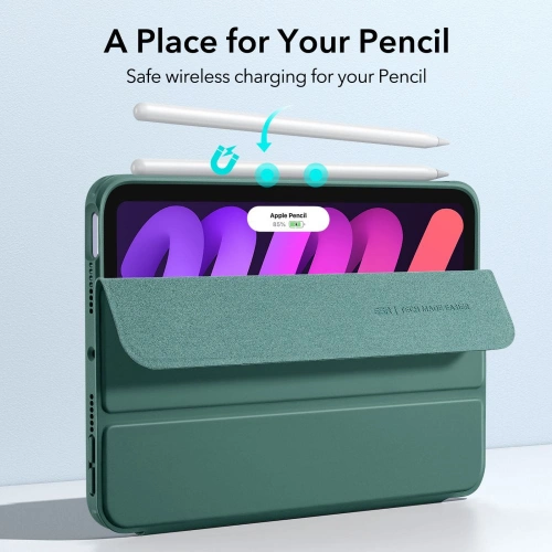 Etui ESR Rebound Hybrid Apple iPad mini 2021 (6. generacji) / iPad mini 8.3" 2024 (7. generacji) Frosted Green