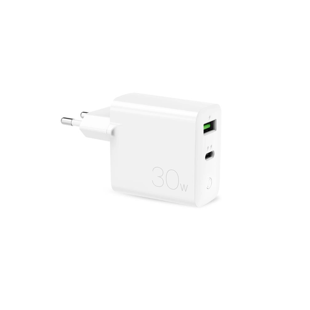 Hurtownia GSM - Síťová nabíječka PURO Mini Fast Travel Charger USB-A + USB-C Power Delivery 30W (bílá) - PUR522WHT - {ean13} - Hurt