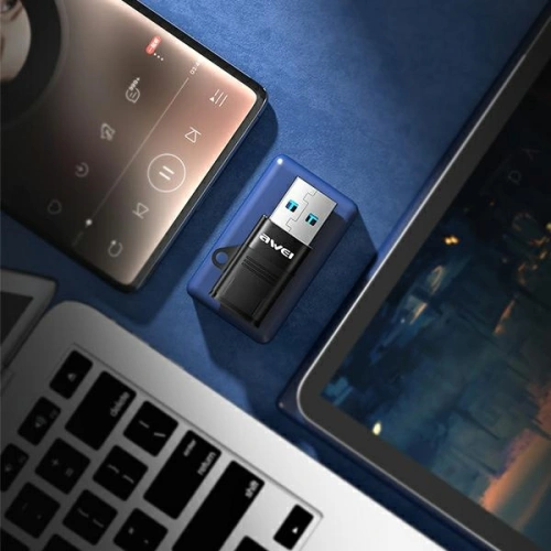 AWEI Adapter CL-13 USB-C/USB-A czarny