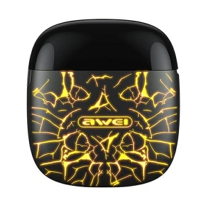 AWEI słuchawki Bluetooth 5.0 T28 Pro TWS + stacja dokująca czarny