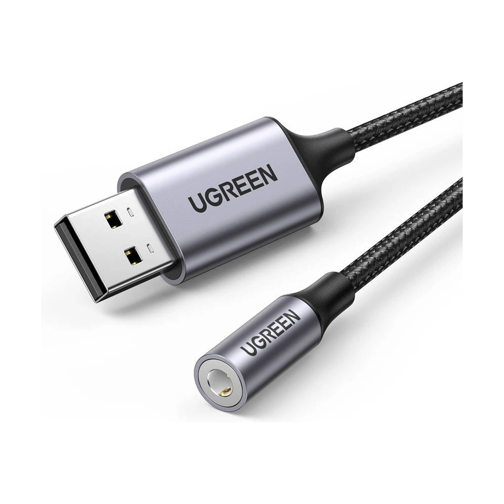Hurtownia GSM - Adaptér audio UGREEN CM477, USB na Mini Jack 3.5mm AUX (šedý) - UGR1179GRY - {ean13} - Hurt