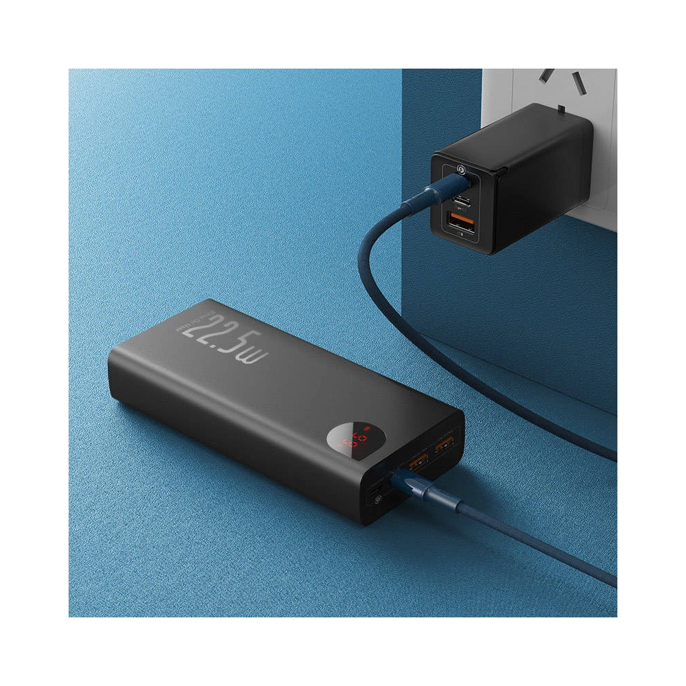 Powerbanka Baseus Adaman Metal, 30000mAh, 25W