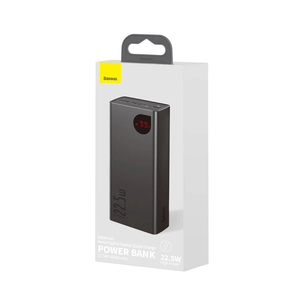 Wholesale Powerbank Baseus Adaman Metal, 30000mAh, 25W (black) - BSU2930 - {ean13} - Hurt