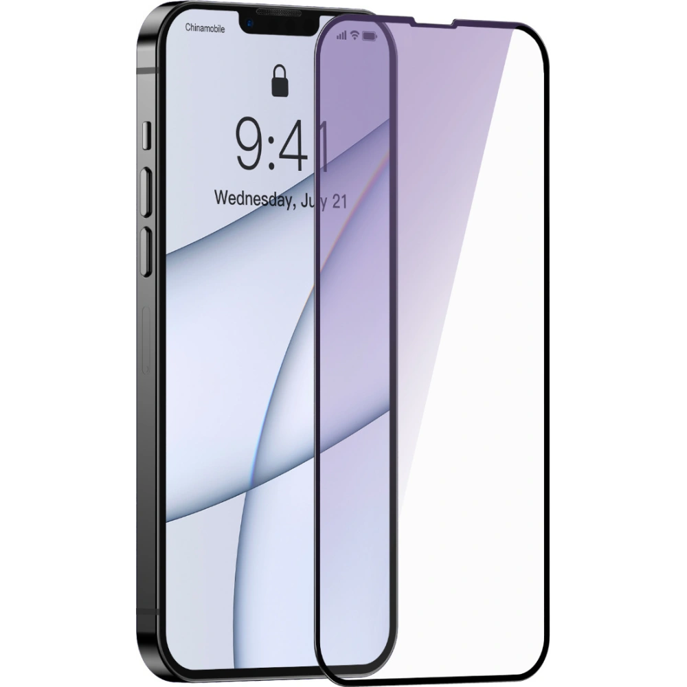 Hurtownia GSM - Szkło hartowane 0.3mm Baseus SGQP010501 Apple iPhone 13 Pro Max [2 PACK] (czarna ramka) - BSU2941 - {ean13} - Hurt
