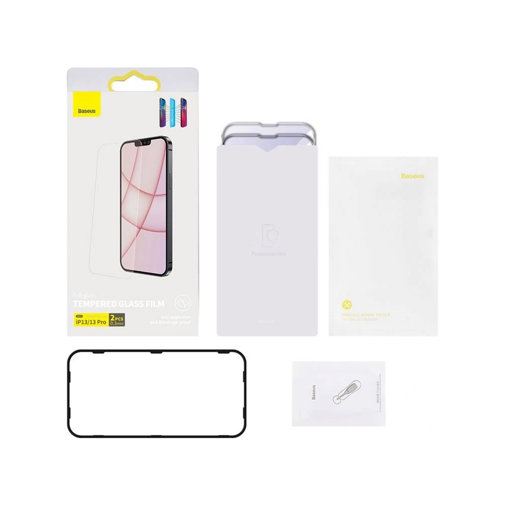 Wholesale Baseus SGBL020402 Antiblue Glass 0.3mm Apple iPhone 16e / 14 / 13 / 13 Pro [2 PACK] - BSU2945 - {ean13} - Hurt