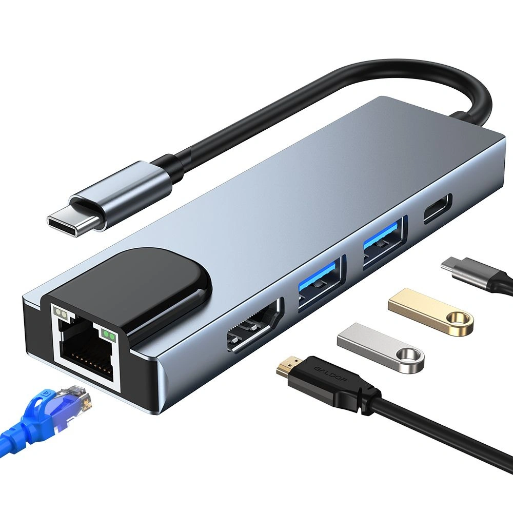 Hurtownia GSM - Hub 5w1 Tech-Protect V3 Gray - THP808GRY - {ean13} - Hurt