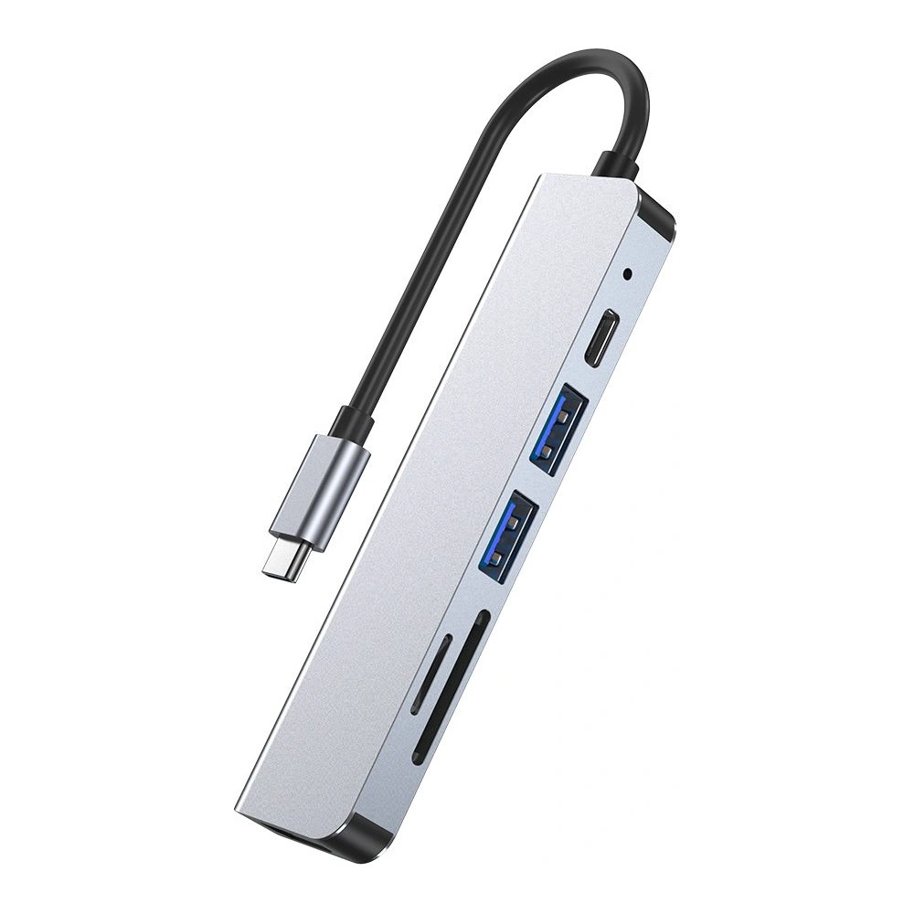 Hurtownia GSM - Hub 6w1 Tech-Protect V4 Šedá - THP809GRY - {ean13} - Hurt