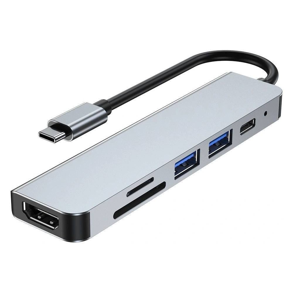 Hurtownia GSM - Hub 6w1 Tech-Protect V4 Šedá - THP809GRY - {ean13} - Hurt