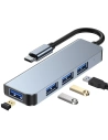 Hurtownia GSM - Hub 4w1 Tech-Protect V1 Gray - THP811GRY - {ean13} - Hurt