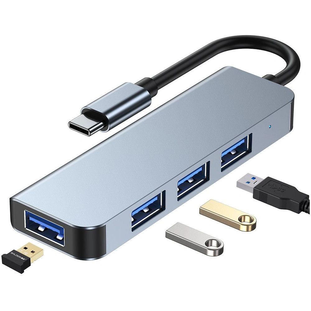Hurtownia GSM - Hub 4w1 Tech-Protect V1 Gray - THP811GRY - {ean13} - Hurt