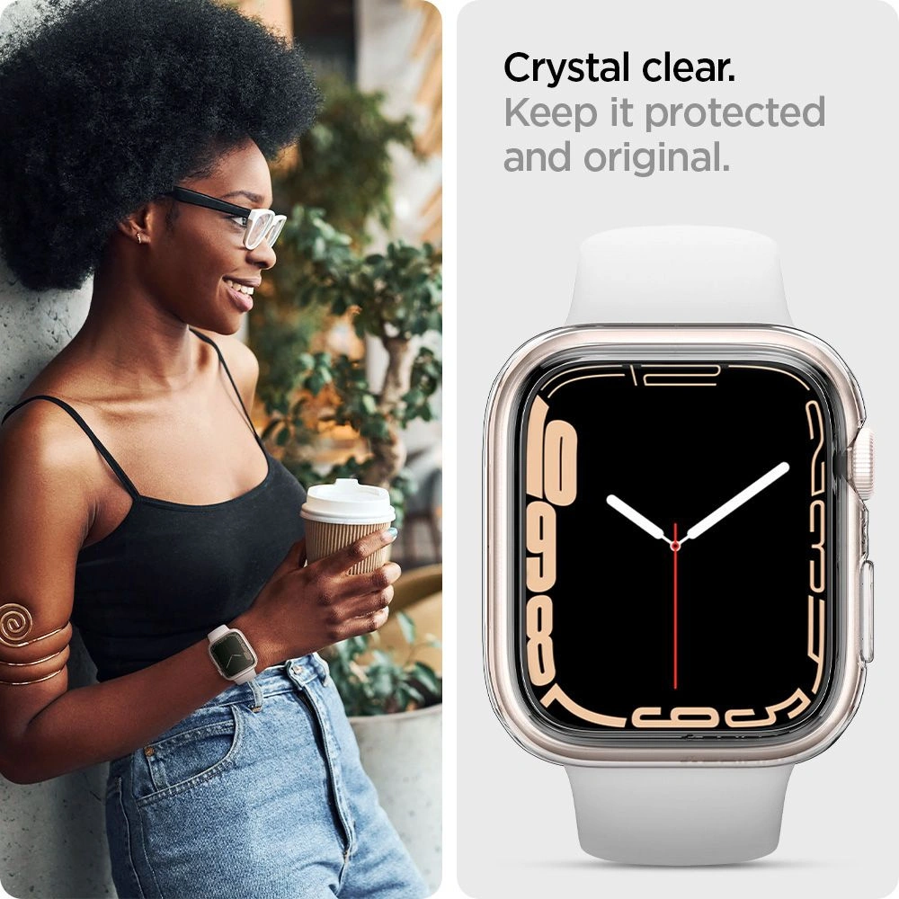 Hurtownia GSM - Etui Spigen Liquid Crystal Apple Watch 4/5/6/7/SE 40/41mm Crystal Clear - SPN2032CL - {ean13} - Hurt