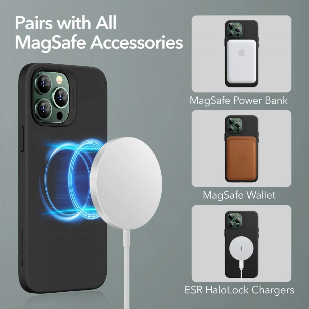 Hurtownia GSM - Etui ESR Cloud MagSafe Apple iPhone 13 Pro Max Černá - ESR452BLK - {ean13} - Hurt