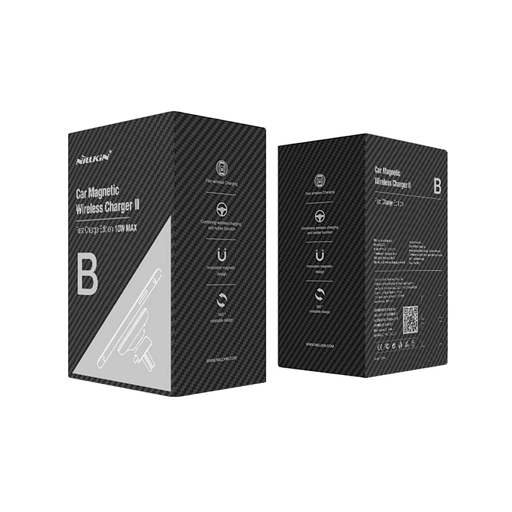 Wholesale Nillkin Car Magnetic Wireless Charger Black - NLK042 - {ean13} - Hurt
