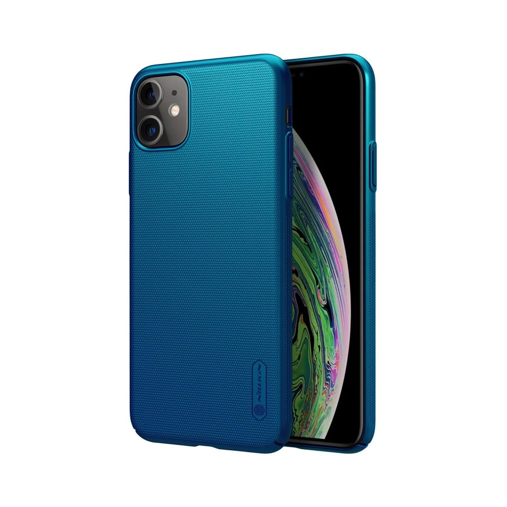 Hurtownia GSM - Etui Nillkin Super Frosted Shield Apple iPhone 11 Pro Max Peacook Blue - NLK081BLU - {ean13} - Hurt