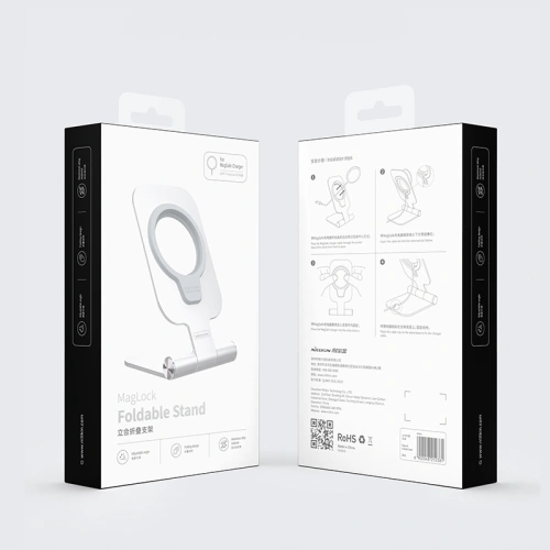 Stojak aluminiowy MagSafe Nillkin MagLock Silver