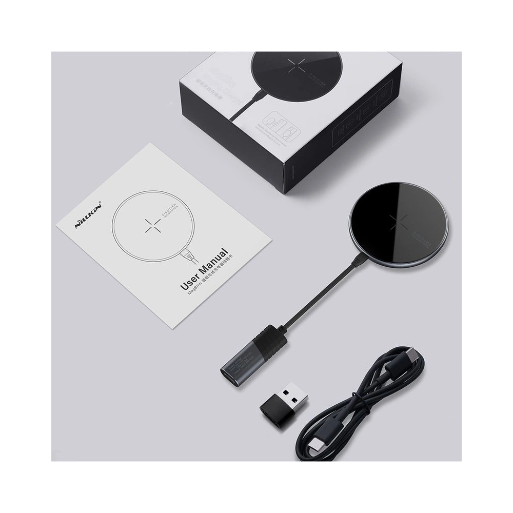 Hurtownia GSM - Bezdrátová nabíječka Qi Nillkin MagSlim Wireless Charger 10W Black - NLK222BLK - {ean13} - Hurt