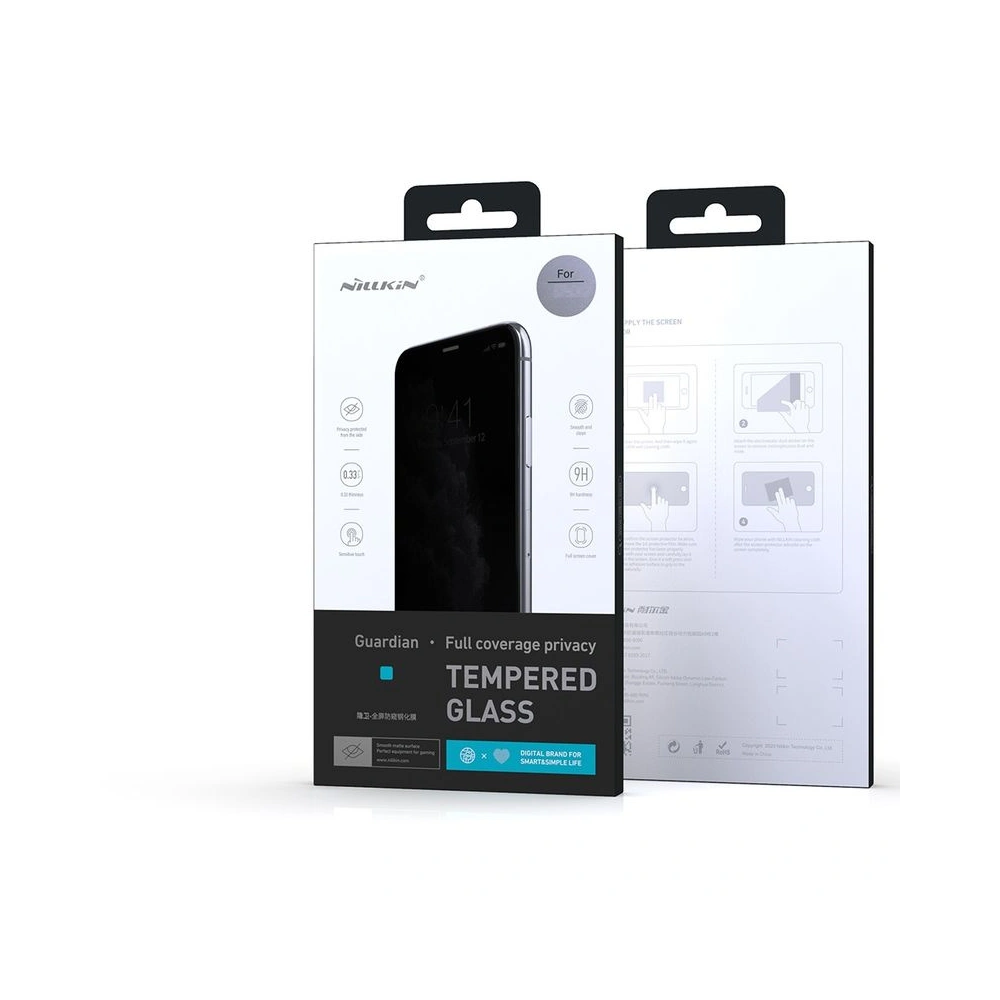 Hurtownia GSM - Szkło prywatyzujące Nillkin Privacy Apple iPhone 12 mini czarny - NLK226BLK - {ean13} - Hurt