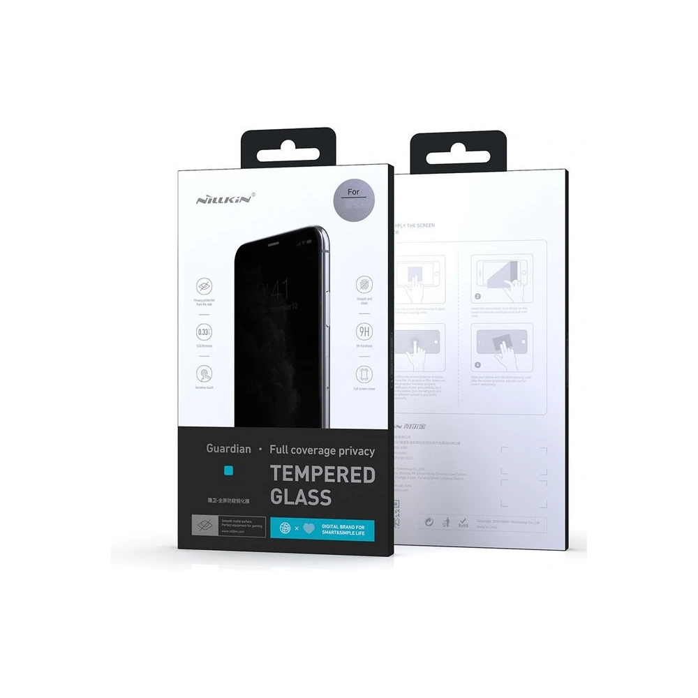 Hurtownia GSM - Szkło prywatyzujące Nillkin Privacy Apple iPhone 12/12 Pro czarny - NLK227BLK - {ean13} - Hurt