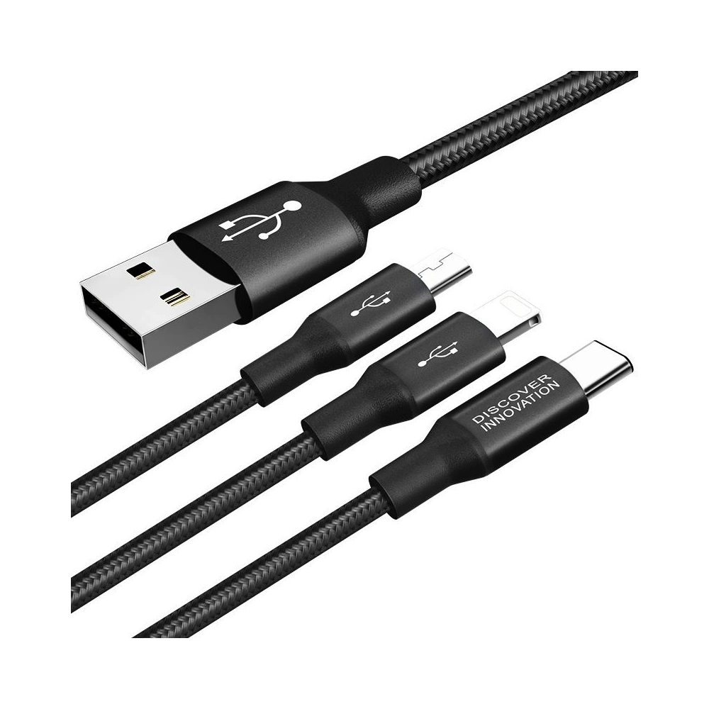 Hurtownia GSM - Kabel Nillkin Swift 3w1 USB-C/microUSB/Lightning černý - NLK240BLK - {ean13} - Hurt