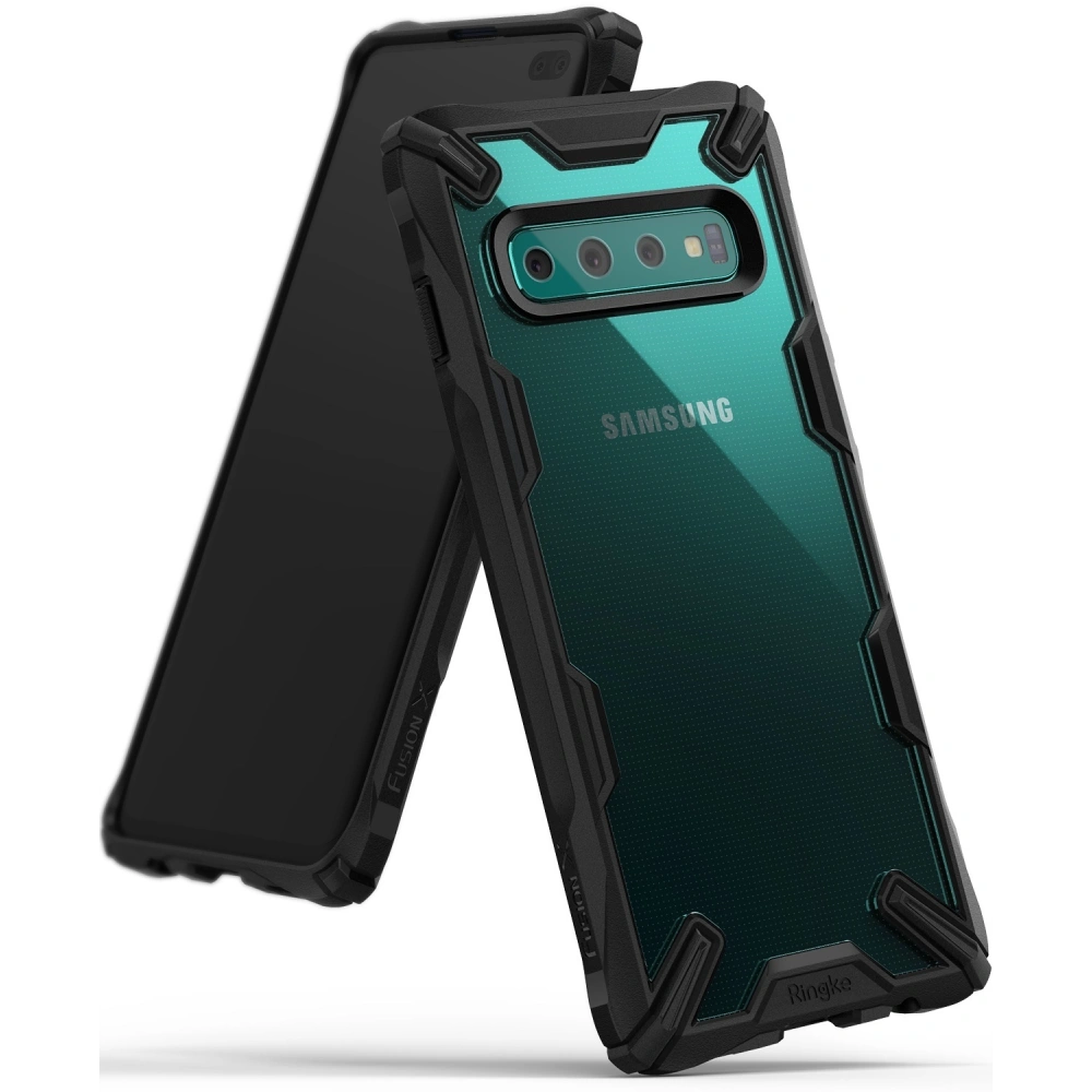 Hurtownia GSM - Etui Ringke Fusion-X Samsung Galaxy S10 Plus černé - RGK837BLK - {ean13} - Hurt