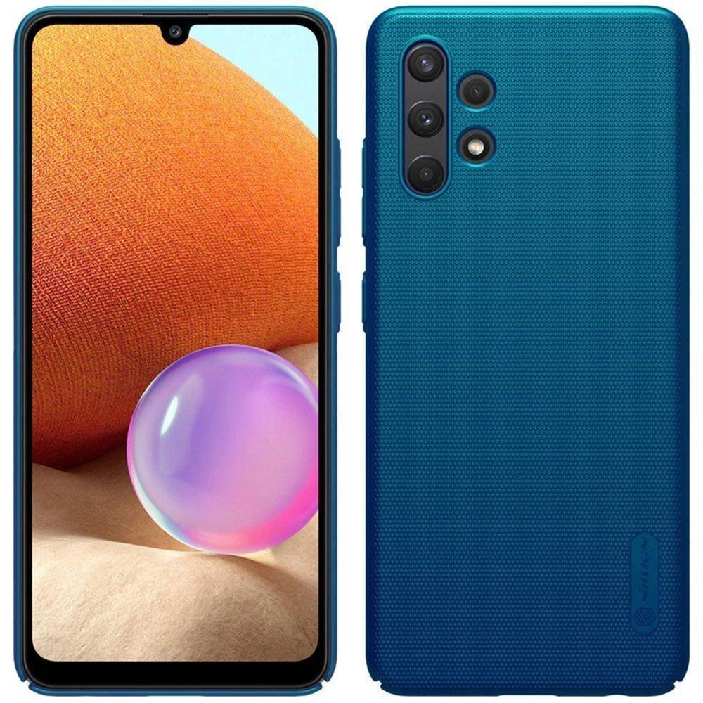 Hurtownia GSM - Etui Nillkin Super Frosted Shield Samsung Galaxy A32 LTE Peacock Blue - NLK254BLU - {ean13} - Hurt