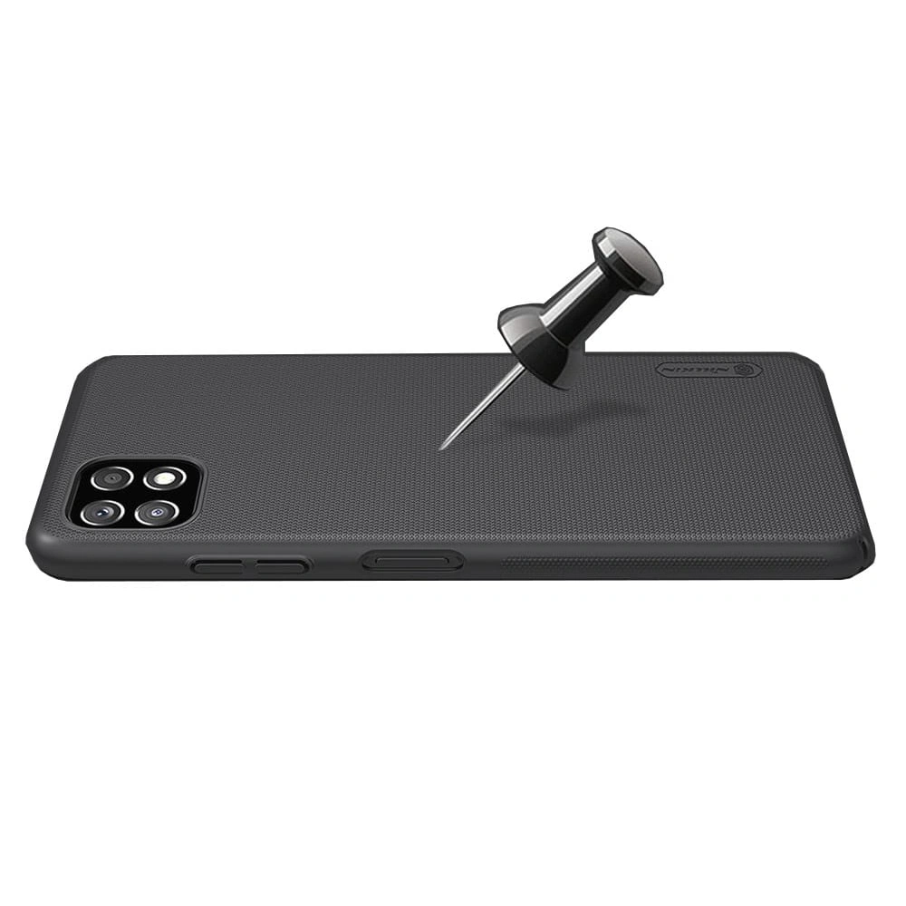 Hurtownia GSM - Etui Nillkin Super Frosted Shield Samsung Galaxy A22 5G Černé - NLK251BLK - {ean13} - Hurt